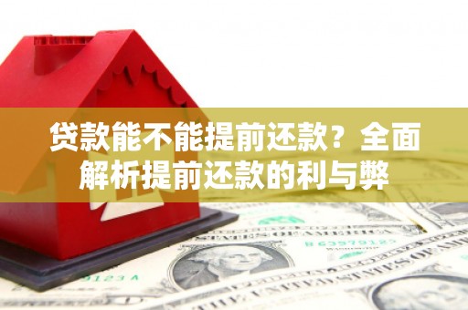 木里贷款能不能提前还款？全面解析提前还款的利与弊
