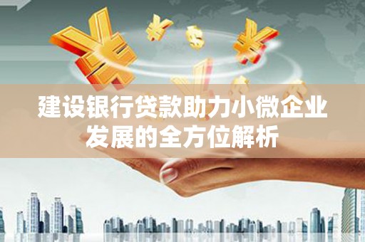 木里建设银行贷款助力小微企业发展的全方位解析