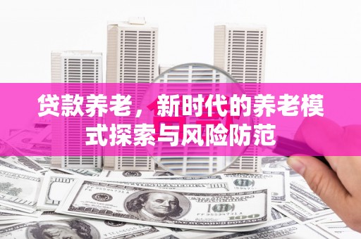 木里贷款养老，新时代的养老模式探索与风险防范